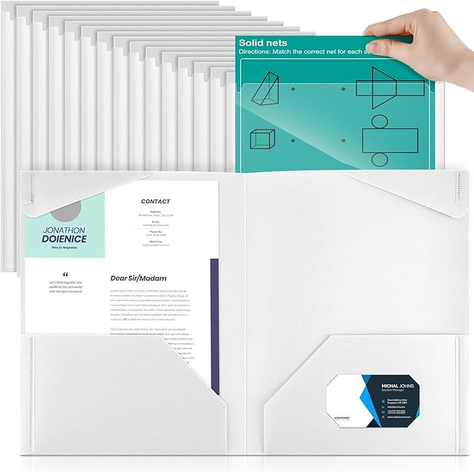 Henoyso 36 Pcs Plastic Folders by Henoyso