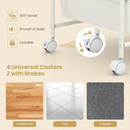 LDAILY 12 Drawer Rolling Storage Cart, Rolling Cart - Image 5
