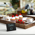 VILLCASE 10pcs Mini Chalkboard Signs Reusable Acrylic Desktop Message Boards - Image 2