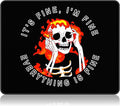 Auhoahsil Mouse Pad, 12 x 10 in Cute Skull Theme Computer Mouse Pad by Auhoahsil