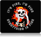 Auhoahsil Mouse Pad, 12 x 10 in Cute Skull Theme Computer Mouse Pad by Auhoahsil
