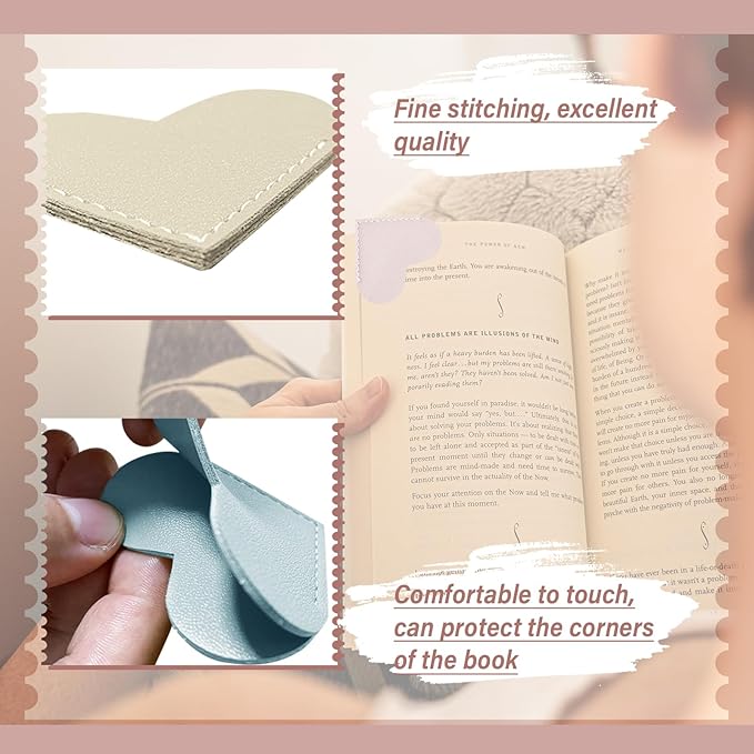 Leather Heart Bookmarks - Image 4