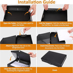 HUA JIE A4 Storage File Boxes Plastic Archives Cases - Image 6
