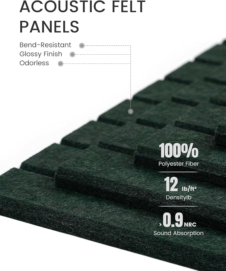 Fluxynara Large Felt Bulletin Board 48" x 36" Cork Board Alternative-12 Pack - Image 4