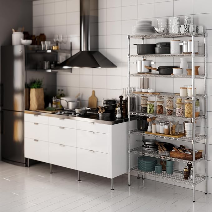 Regal Altair 14" Deep x 36" Wide x 74" Height Wire Shelving Kit | 8-Tier | NSF - Image 2