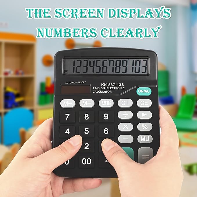 10 Pack Desktop Calculator 12 Digits Calculators - Image 4