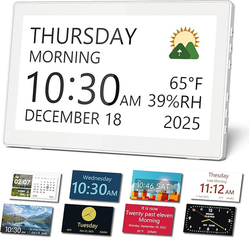 10.1" Digital Clock with Date and Day by Mesqool