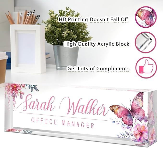 SalaGraphics Desk Name Plate Personalized, Custom - Image 3