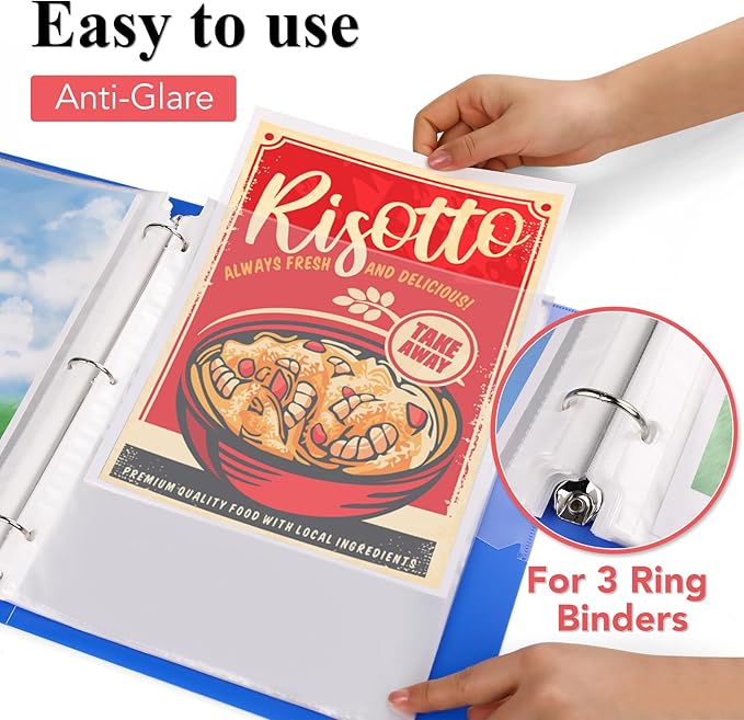 200 Pack Sheet Protectors 8.5 x 11 inch Clear Page Protectors - Image 2