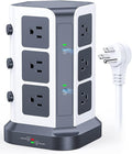 KOOSLA PD Power Strip Tower Surge Protector, USB C Desktop Charging Station by KOOSLA