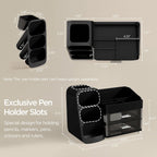 hblife desk organizer with pen pencil holder for showing dimensions