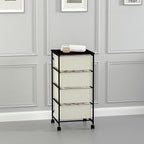 CASUNER Small Cabinet with Drawers Rolling 4 Drawer Mobile File Cabinet - Image 2