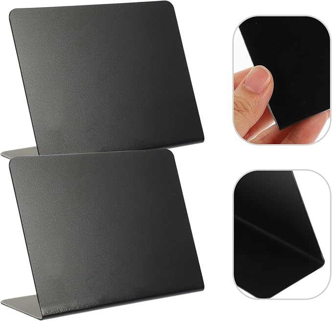 VILLCASE 10pcs Mini Chalkboard Signs Reusable Acrylic Desktop Message Boards - Image 6