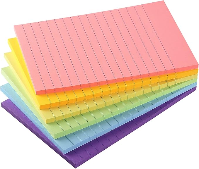 Early Buy 6 Pads Lined Sticky Notes by EarlyBuy