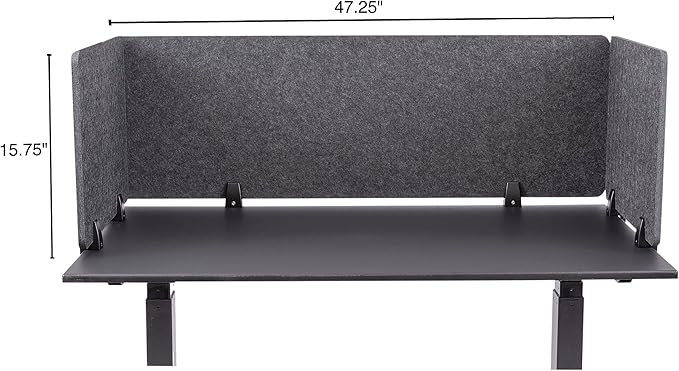 ReFocus™ Raw Clamp-On Acoustic Desk Divider – Reduce Noise and Visual - Image 6