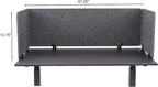 ReFocus™ Raw Clamp-On Acoustic Desk Divider – Reduce Noise and Visual - Image 6