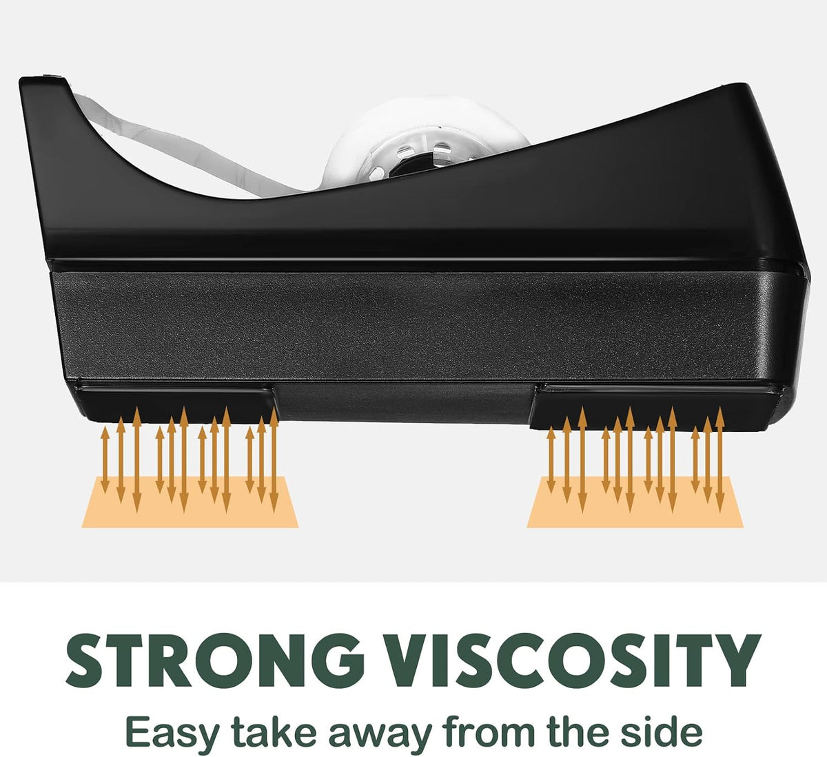 Yahenda 18 Pack Tape Dispenser, 20 Refills Weighted Non Skid,Black
