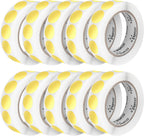 Perco Metallic Gold 1-Inch Perforated Circle Dot Sticker Labels — 10 Rolls