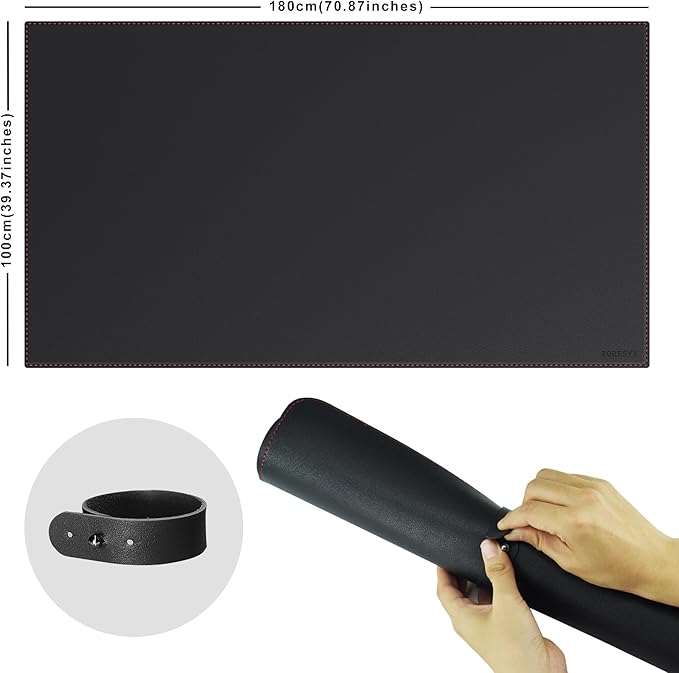ZORESYN Office Desk Pad 70.9x39.4inch, Large Mouse pad Desk Mat, Waterproof PU - Image 2