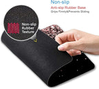 IMAYONDIA Mouse Pad, Rose Gold Glitter Black Mouse Pad, Non-Slip Rubber Base - Image 3