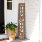 Farmhouse Wooden Welcome Sign Stand - Image 7