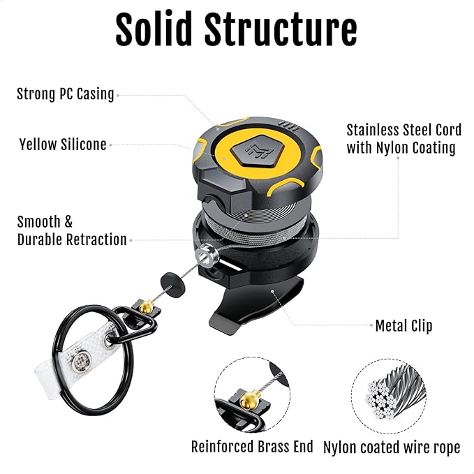 MNGARISTA Upgraded Heavy Duty Retractable Keychain - Image 5