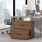 FATIGOS 2 Drawer File Cabinet, Wood Lateral Filing Cabinets, Wide Office File - Image 9