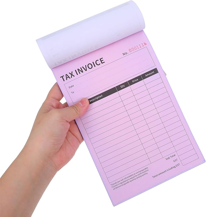 ibasenice Business Invoice Receipt Book 2-Part English Tax Invoice Retail Order - Image 5
