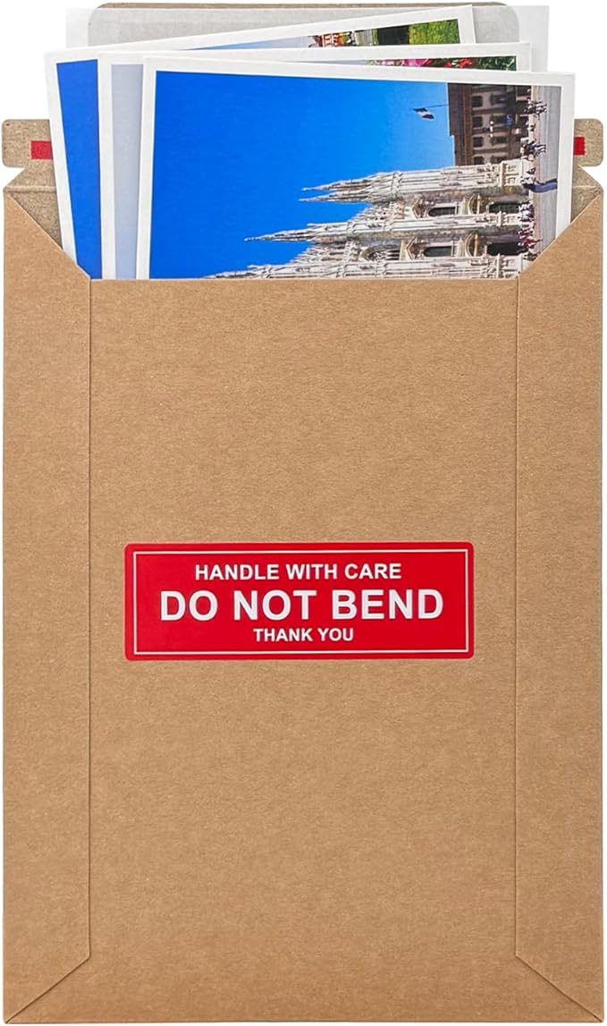 Neehows 100 Pack 5x6.9" Rigid Mailers Cardboard Envelopes, 400GSM Kraft Photo - Image 8