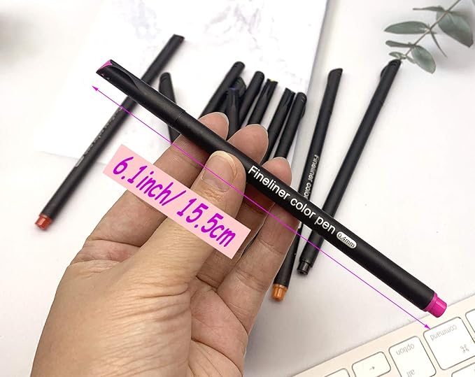 Yansanido 100 Pcs 100 Colors Fine Point Line Drawing Pens, 0.4mm of Pen Point - Image 3