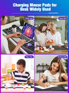 XXL Mouse Pad with Phone Holder, RGB Desk Mat with 15W Fast Charging, LED Large - Image 9