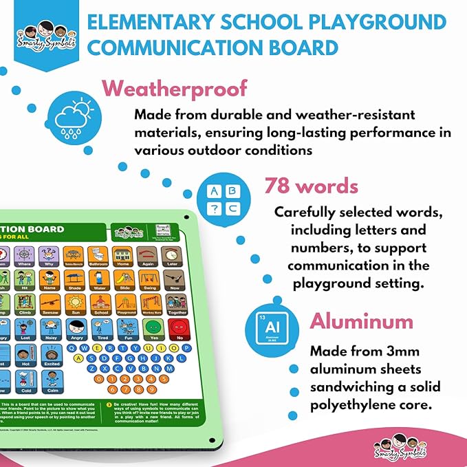 Weather-Proof Aluminum School Playground Communication Board - Image 5