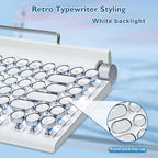 Adventurers Retro Typewriter Keyboard, 75% Layout 83 Keys Wireless Keyboard - Image 2