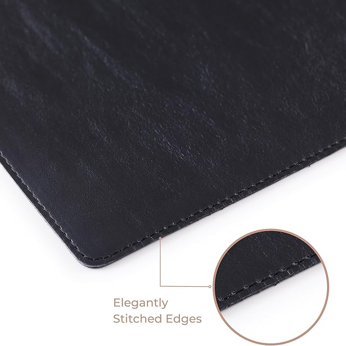 Node Leather - Genuine Leather Desk Pad - Executive Real Leather Desk Mat - - Image 3