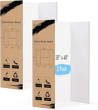 HAUTOCO 36'' x 48'' Trifold Poster Board 2 Pack Large Tri Fold Project Boards by HAUTOCO