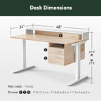 FEZIBO Electric Standing Desk 48 x 24 Inch - Image 2