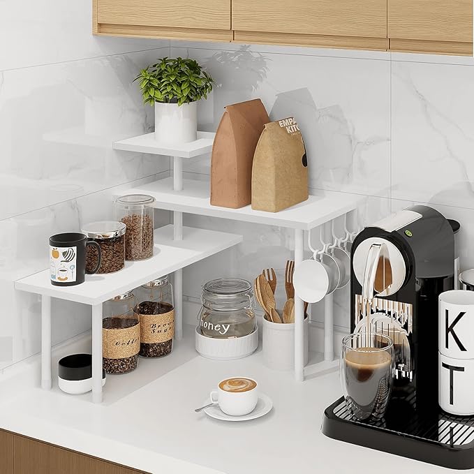 Homode Kitchen Countertop Organizer Corner Shelf, Bathroom Counter Organizers - Image 7