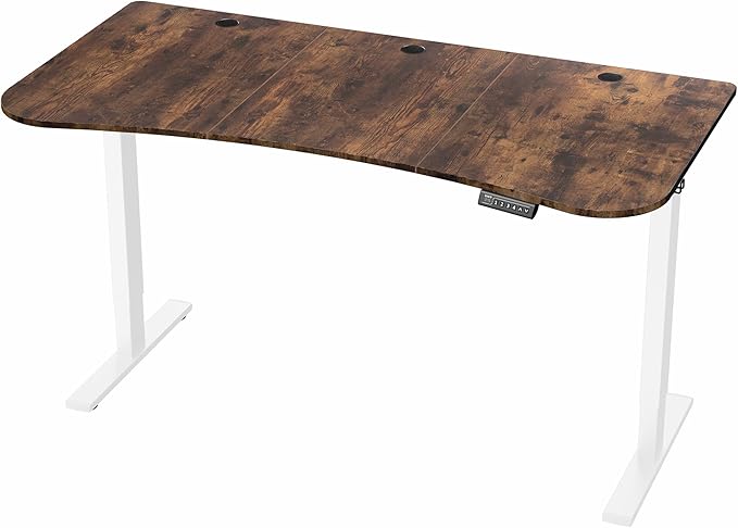 VIVO Electric 63 x 32 in Rustic Standing Desk, Memory Height Adjustment - Image 9