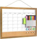 Calendar Whiteboard for Wall, 17x13 Inches White Board Calendar Dry Erase by Tankee