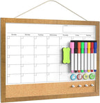 Calendar Whiteboard for Wall, 17x13 Inches White Board Calendar Dry Erase by Tankee