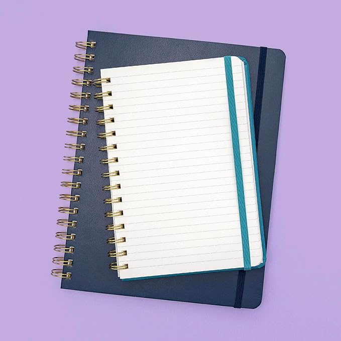 PAPERAGE Lined Spiral Journal Notebook, 160 Pages, Large B5 Hardcover Journal - Image 6