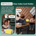 2 Pack Index Card Display Stand 4x6 Index Card Storage Box Flash Card Holder - Image 5
