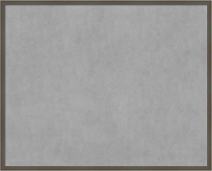 Amanti Art Grey Framed Magnetic Board 33x41 X-Large Vision Board by AmantiArt