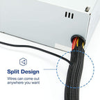 10ft *2pcs - 1/2 inch Cord Protector Wire Loom Tubing Cable Sleeve Split - Image 8