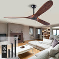 52 inch ceiling fan no light ，wood outdoor, main product view