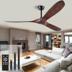 52 inch ceiling fan no light ，wood outdoor, main product view
