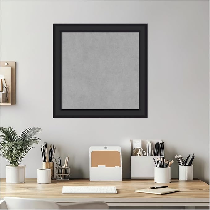 Amanti Art Black Framed Magnetic Board 19x19 Small Vision Board - Image 5