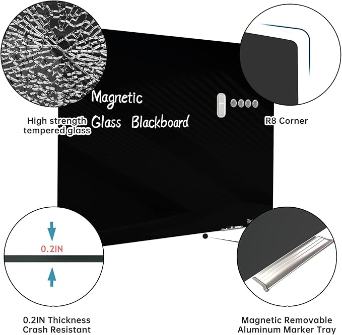 Magnetic Glass Blackboard - Image 2
