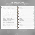 Clever Fox Password Book Spiral – Internet Address & Password Organizer - Image 3