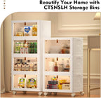 CTSNSLH 4 Tier Plastic Storage Bins and Boxes Organizer - Image 2